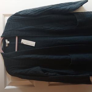 Oversized cable knit cardigan